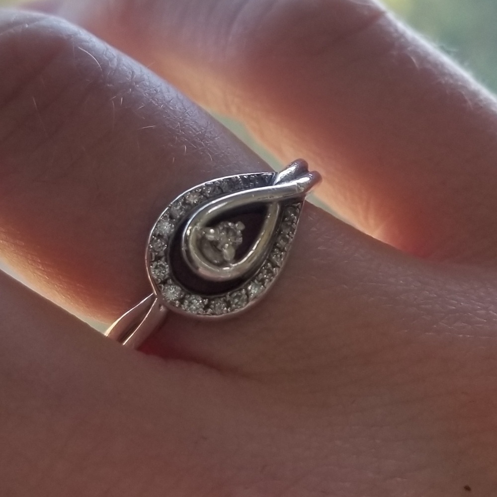 Kay Teardrop Love's Embrace 1/4 CT Diamond ring